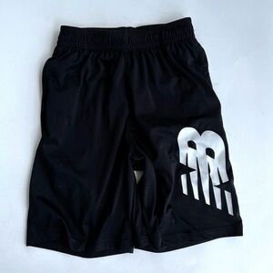 New Balance Black Shorts with Bold White Design